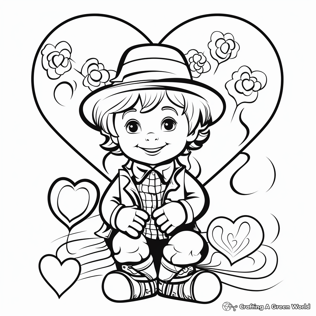 Customizable Valentine's Day Toddler Coloring Pages 3