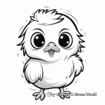 Cute and Fluffy Baby Chick Coloring Pages 4