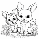 Cute Baby Animal Spring Coloring Pages 2