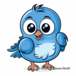 Cute Baby Blue Bird Coloring Pages 2