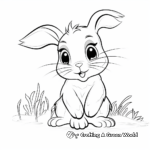 Cute Baby Bunny Coloring Pages 1