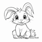 Cute Baby Bunny Coloring Pages 3
