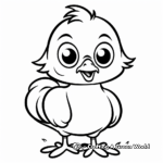 Cute Baby Chick Coloring Pages 2