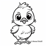 Cute Baby Chick Coloring Pages 3
