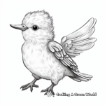 Cute Baby Kingfisher Coloring Pages for Kids 3