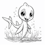 Cute Baby Plesiosaurus Coloring Pages 2