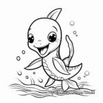 Cute Baby Plesiosaurus Coloring Pages 3