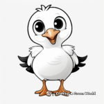 Cute Baby Seagull Coloring Sheets 4