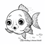 Cute Baby Sunfish Coloring Pages for Kids 1