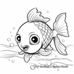 Cute Baby Sunfish Coloring Pages for Kids 4