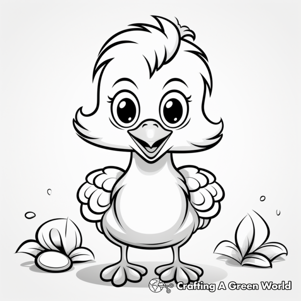 Baby Turkey Coloring Pages - Free & Printable!