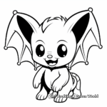 Cute Baby Vampire Bat Coloring Pages 2