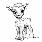 Cute Camel Calf Coloring Pages 2