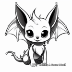 Cute Cartoon Bat Wings Coloring Pages 2
