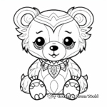 Cute Cartoon Bear Coloring Pages for Fun 3