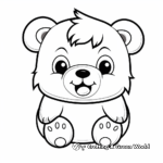 Cute Cartoon Bear Coloring Pages for Fun 4