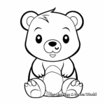 Cute Cartoon Beaver Coloring Pages 1