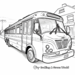 Dibujos animados de autobuses para colorear para niños 1