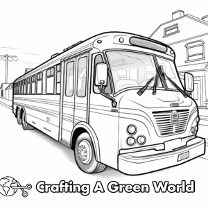 Bus Coloring Pages - Free &amp; Printable!