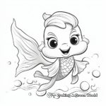 Cute Cartoon Goldfish Coloring Pages 1