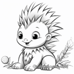 Cute Cartoon Kentrosaurus Coloring Pages for Young Learners 3