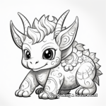 Cute Cartoon Styracosaurus Coloring Pages 3
