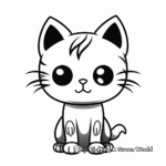 Cute Cat Kid Coloring Pages 2