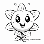 Cute Daisy Flower Coloring Pages for Kids 1