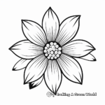Cute Daisy Flower Coloring Pages for Kids 2
