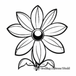 Cute Daisy Flower Coloring Pages for Kids 4