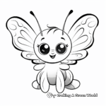 Cute Little Butterfly Coloring Pages for Toddlers 4