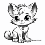 Cute Little Kitten Coloring Pages 2