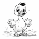 Cute Loon Chick Coloring Pages 2