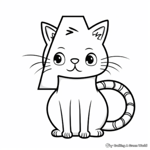 Cute Lowercase A with Animals Coloring Pages 4