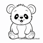 Cute Panda Bear Coloring Pages For Kids 3