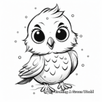 Cute Parakeet Coloring Pages for Bird Lovers 4