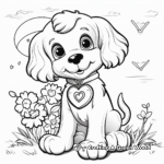 Cute Puppy Love Coloring Pages 1