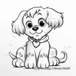 Cute Puppy Love Coloring Pages 2