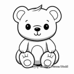 Cute Teddy Bear Coloring Pages 2