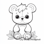 Cute Teddy Bear Coloring Pages 3