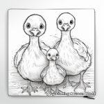 Cute Turkey Chicks Coloring Pages 3