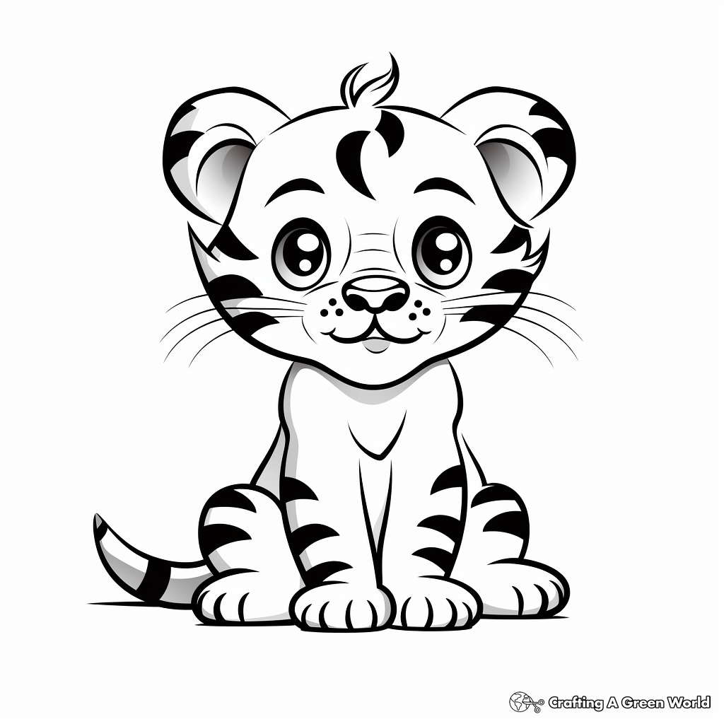 Cute Vector Animal Coloring Pages 2