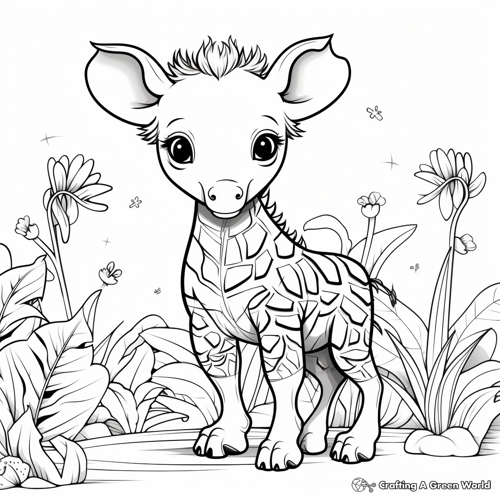 Cute Zoo Babies Coloring Pages 2