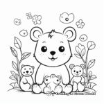 Cute, Simple Animal-Themed Coloring Pages for Adults 2