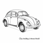 Dainty Old Volkswagen Beetle Coloring Pages 2