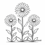 Daisy Blossom Life Cycle Coloring Pages 2