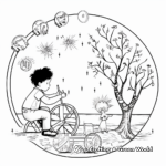 Dandelion Life Cycle Coloring Pages for Students 4