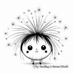 Dandelion with Ladybug Coloring Pages 2