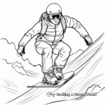 Daring Skiing Sports Coloring Pages 4