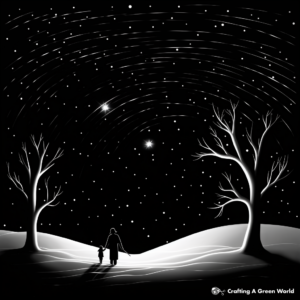 Dark and Dreamy Constellation Coloring Pages 2
